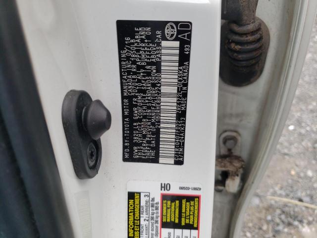Photo 10 from auction – 2016 TOYOTA COROLLA with VIN 2T1BURHE8GC724200