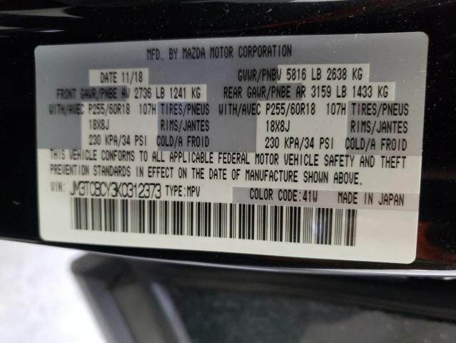Photo 10 from auction – 2019 MAZDA CX-9 TOURI with VIN JM3TCBCY3K0312373