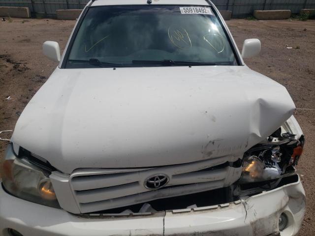 Photo 7 from auction – 2007 TOYOTA HIGHLANDER with VIN JTEEP21A070216599