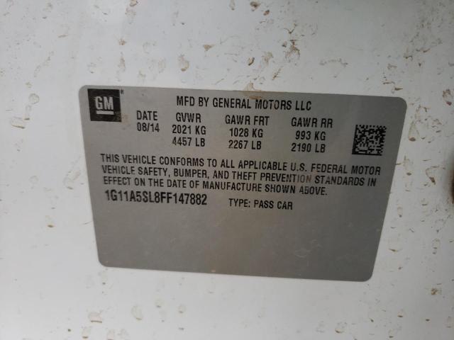 Photo 10 from auction – 2015 CHEVROLET MALIBU LS with VIN 1G11A5SL8FF147882