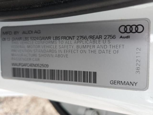Photo 10 from auction – 2014 AUDI A6 PREMIUM with VIN WAUFGAFC4EN052509