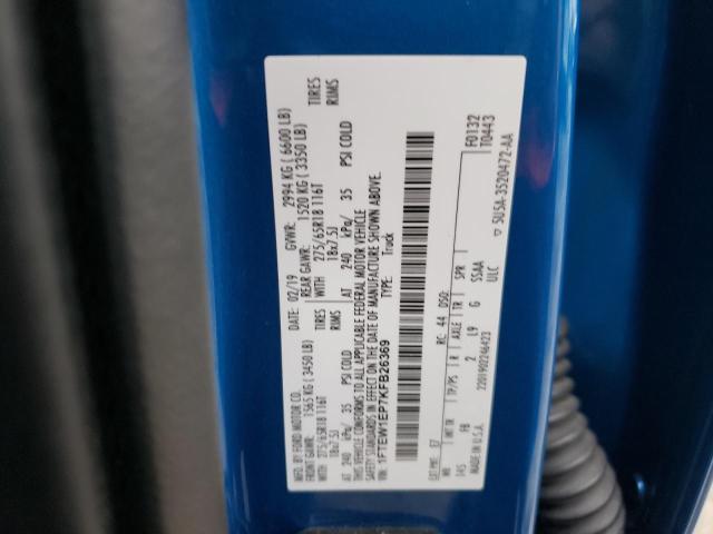 Photo 10 from auction – 2019 FORD F150 SUPER with VIN 1FTEW1EP7KFB26369
