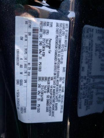 Photo 10 from auction – 2014 FORD FOCUS SE with VIN 1FADP3K23EL432915