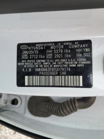 Photo 10 from auction – 2015 HYUNDAI GENESIS 3. with VIN KMHGN4JEXFU079174