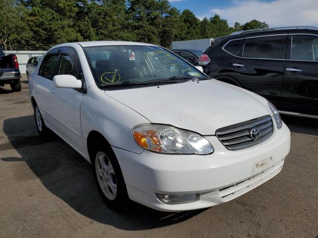 TOYOTA COROLLA CE 2003 with VIN 2T1BR32E53C122176 - Photo from auction