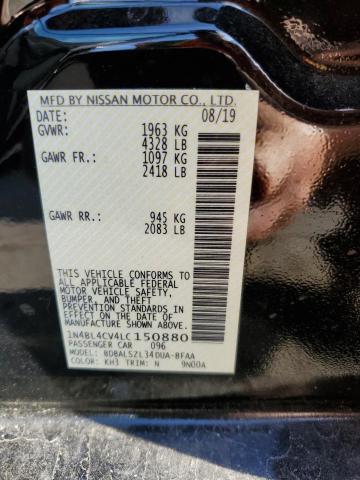 Photo 10 from auction – 2020 NISSAN ALTIMA SR with VIN 1N4BL4CV4LC150880