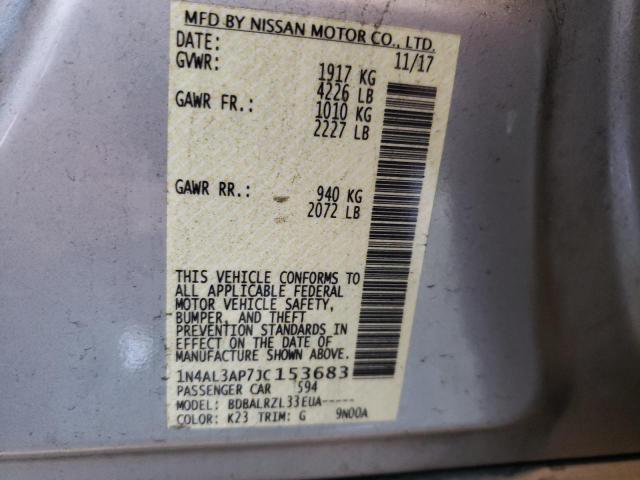 Photo 10 from auction – 2018 NISSAN ALTIMA 2.5 with VIN 1N4AL3AP7JC153683