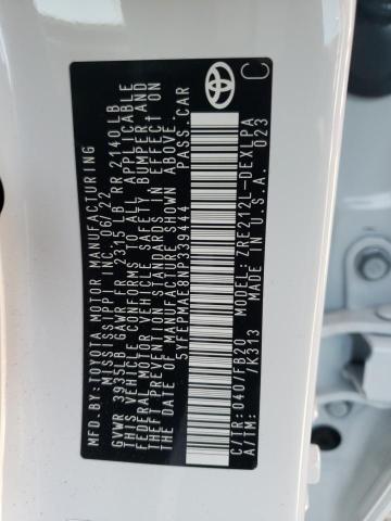 Photo 10 from auction – 2022 TOYOTA COROLLA LE with VIN 5YFEPMAE8NP339444