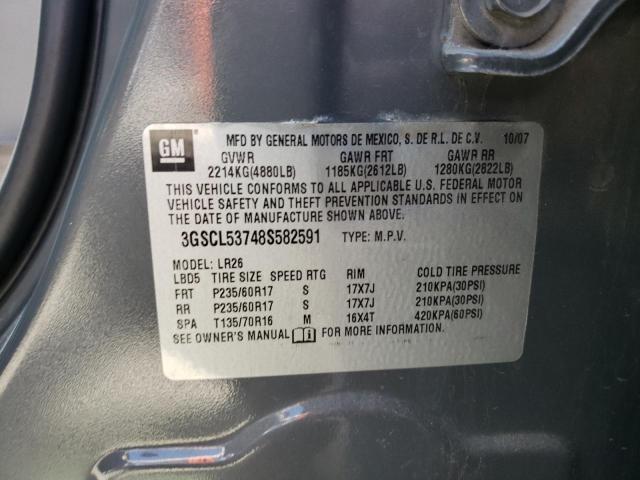 Photo 10 from auction – 2008 SATURN VUE XR with VIN 3GSCL53748S582591