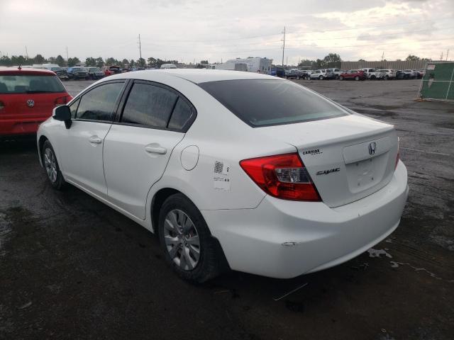Photo 3 from auction – 2012 HONDA CIVIC LX with VIN 2HGFB2F57CH609879