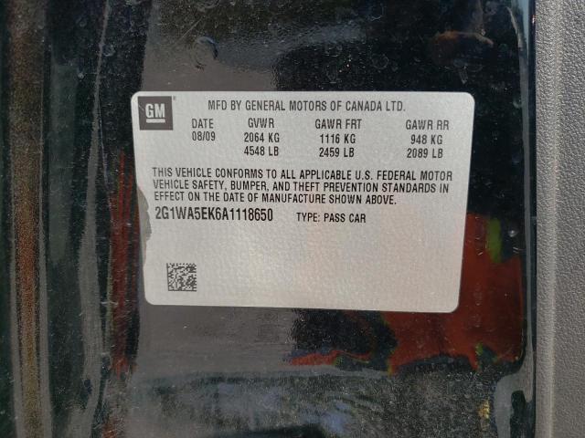 Photo 10 from auction – 2010 CHEVROLET IMPALA LS with VIN 2G1WA5EK6A1118650