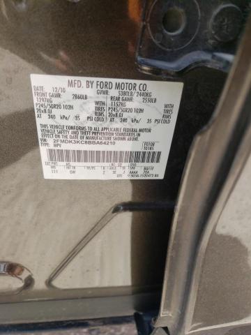 Photo 10 from auction – 2011 FORD EDGE LIMIT with VIN 2FMDK3KC8BBA64210
