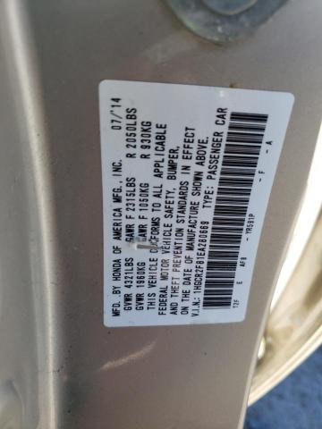 Photo 10 from auction – 2014 HONDA ACCORD EXL with VIN 1HGCR2F81EA280669