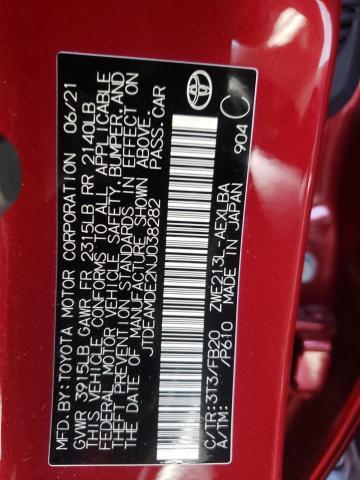 Photo 10 from auction – 2022 TOYOTA COROLLA LE with VIN JTDEAMDE2NJ038282