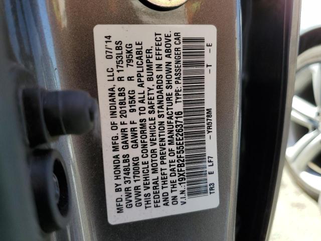 Photo 10 from auction – 2014 HONDA CIVIC LX with VIN 19XFB2F55EE263716