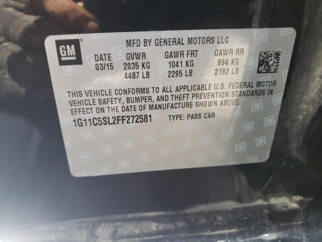 Photo 10 from auction – 2015 CHEVROLET MALIBU 1LT with VIN 1G11C5SL2FF272581