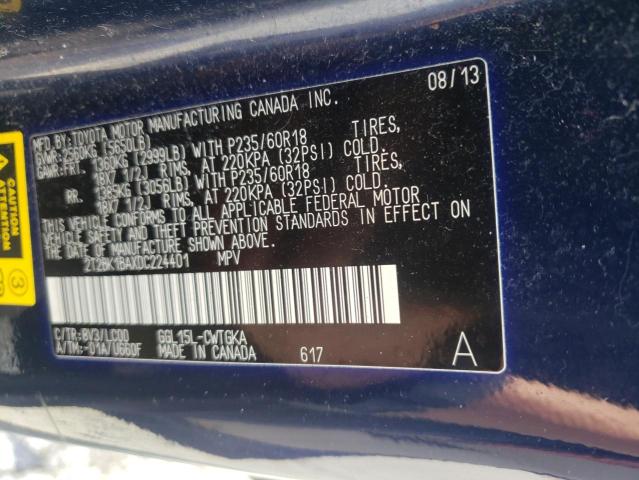 Photo 10 from auction – 2013 LEXUS RX 350 BAS with VIN 2T2BK1BAXDC224401
