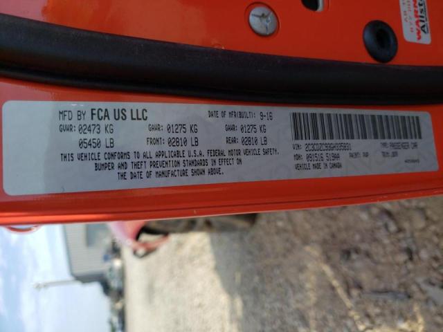 Photo 10 from auction – 2016 DODGE CHALLENGER with VIN 2C3CDZC93GH335831