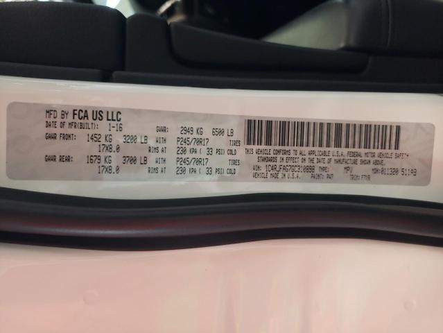 Photo 10 from auction – 2016 JEEP GRAND CHER with VIN 1C4RJFAG7GC310898
