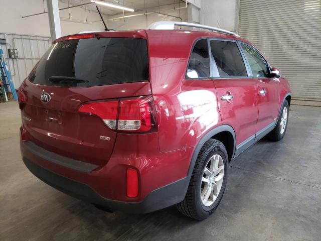 Photo 4 from auction – 2014 KIA SORENTO LX with VIN 5XYKTCA62EG549558