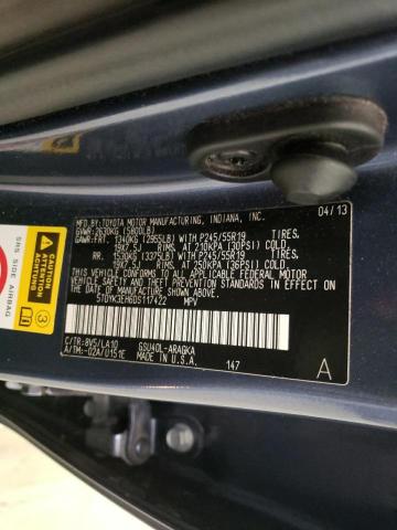 Zdjęcie 10 z aukcji – 2013 TOYOTA HIGHLANDER z VIN 5TDYK3EH6DS117422