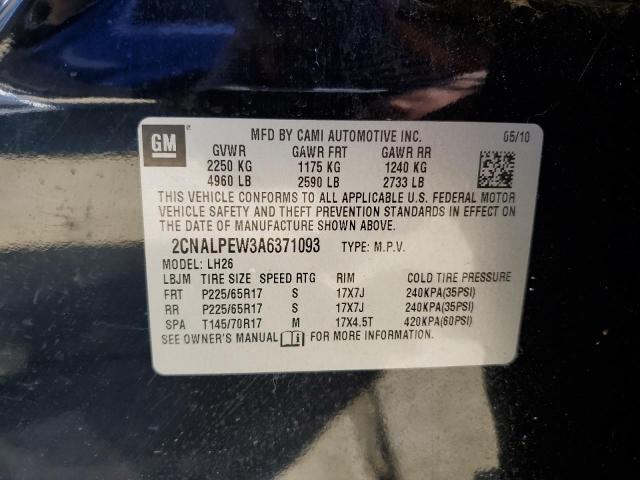 Photo 10 from auction – 2010 CHEVROLET EQUINOX LT with VIN 2CNALPEW3A6371093