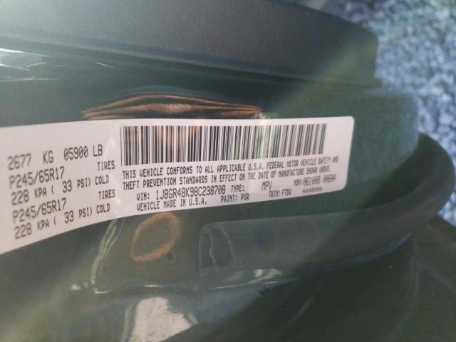 Photo 10 from auction – 2008 JEEP GRAND CHER with VIN 1J8GR48K98C238708