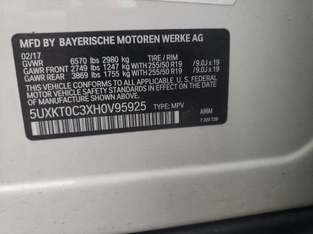 Photo 10 from auction – 2017 BMW X5 XDR40E with VIN 5UXKT0C3XH0V95925