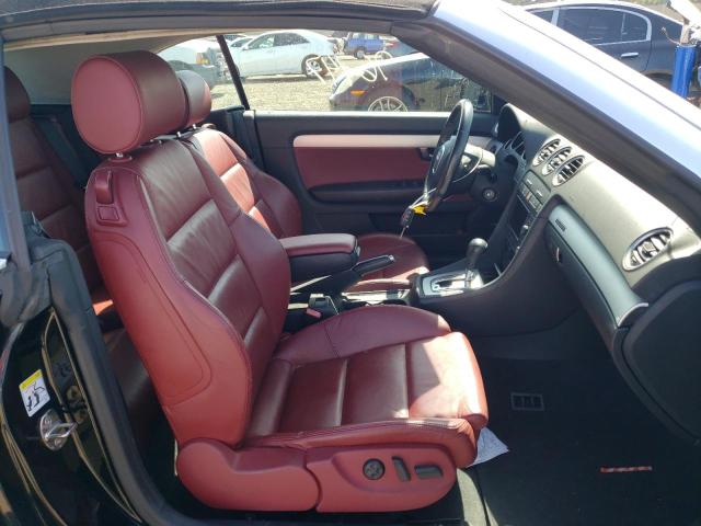 Photo 5 from auction – 2009 AUDI A4 3.2 CAB with VIN WAUDH48H69K001874