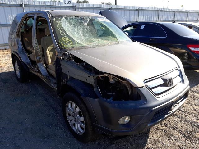 HONDA CR-V EX 2005 with VIN JHLRD78845C020632 - Photo from auction