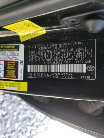 Photo 10 from auction – 2011 TOYOTA CAMRY BASE with VIN 4T1BF3EK3BU211977