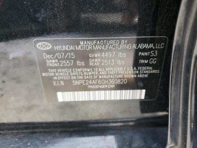 Photo 10 from auction – 2016 HYUNDAI SONATA SE with VIN 5NPE24AF6GH360820