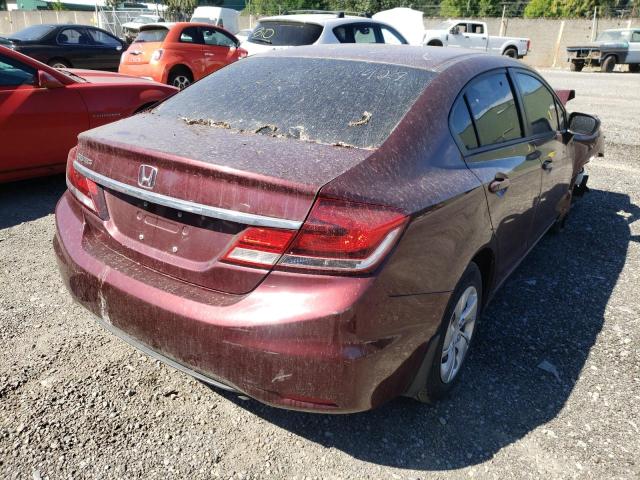 Photo 4 from auction – 2014 HONDA CIVIC LX with VIN 19XFB2F58EE222092