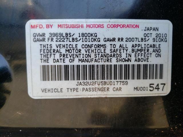 Photo 10 from auction – 2011 MITSUBISHI LANCER ES/ with VIN JA32U2FU5BU017759