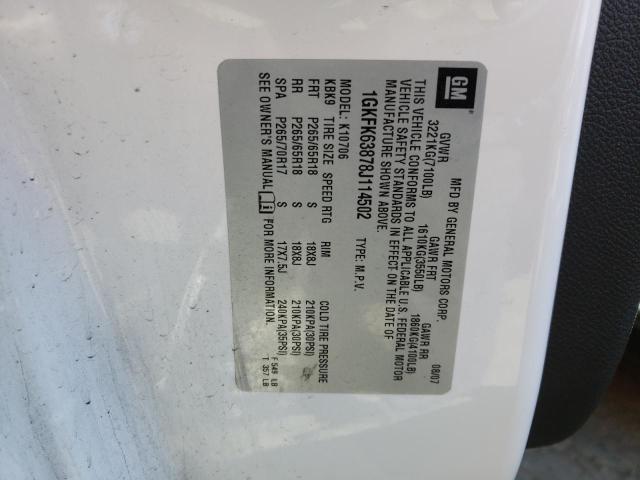 Photo 10 from auction – 2008 GMC YUKON DENA with VIN 1GKFK63878J114502