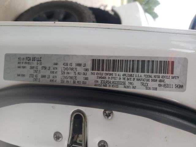 Photo 10 from auction – 2016 RAM 2500 ST with VIN 3C6UR5HL0GG333296