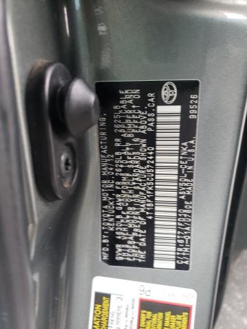 Photo 10 from auction – 2012 TOYOTA CAMRY BASE with VIN 4T1BF1FK5CU572440