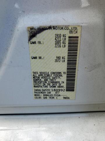 Photo 10 from auction – 2015 NISSAN ALTIMA 2.5 with VIN 1N4AL3AP2FC180992