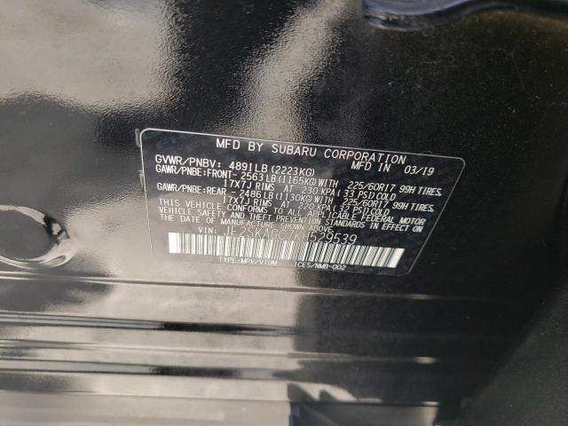 Photo 10 from auction – 2019 SUBARU FORESTER P with VIN JF2SKAGC7KH529539