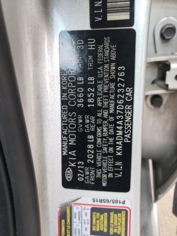 Photo 10 from auction – 2013 KIA RIO LX with VIN KNADM4A37D6232763