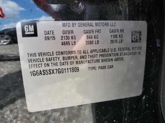 Photo 10 from auction – 2016 CADILLAC CTS PERFOR with VIN 1G6AS5SX7G0111809