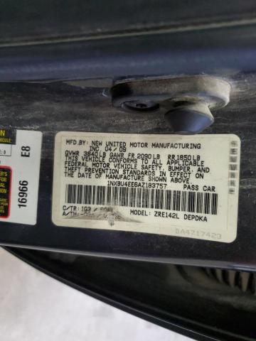 Photo 10 from auction – 2010 TOYOTA COROLLA BA with VIN 1NXBU4EE6AZ183757
