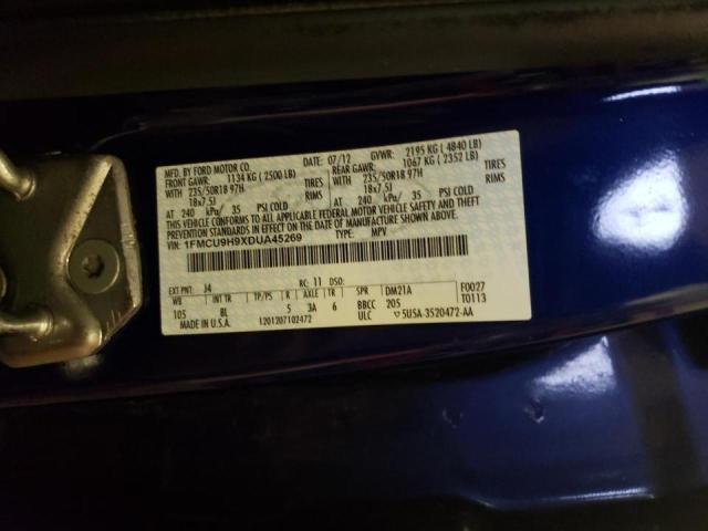 Photo 10 from auction – 2013 FORD ESCAPE SEL with VIN 1FMCU9H9XDUA45269