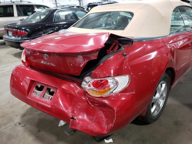 Photo 9 from auction – 2002 TOYOTA CAMRY SOLA with VIN 2T1FF28P32C584926