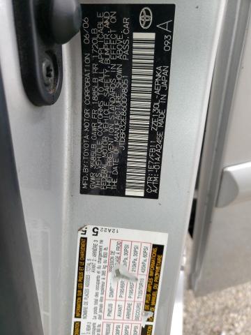 Photo 10 from auction – 2006 TOYOTA COROLLA CE with VIN JTDBR32E860098051