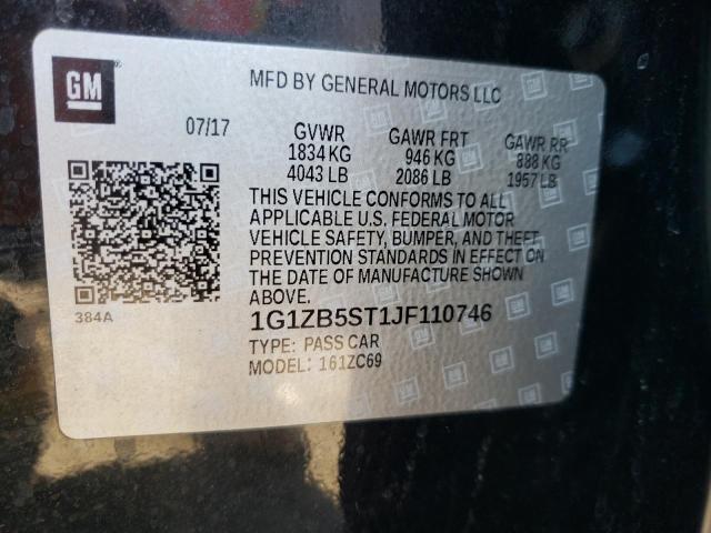 Photo 10 from auction – 2018 CHEVROLET MALIBU LS with VIN 1G1ZB5ST1JF110746