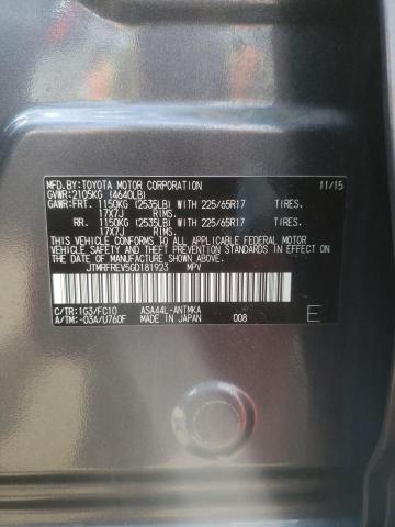 Photo 10 from auction – 2016 TOYOTA RAV4 XLE with VIN JTMRFREV5GD181923