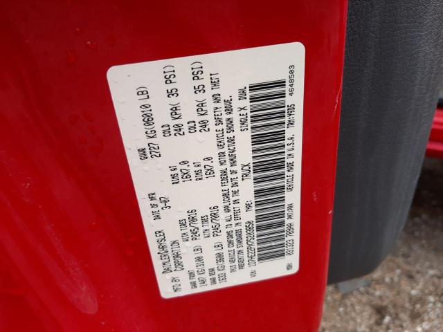 Photo 10 from auction – 2007 DODGE DAKOTA ST with VIN 1D7HE22PX7S203850