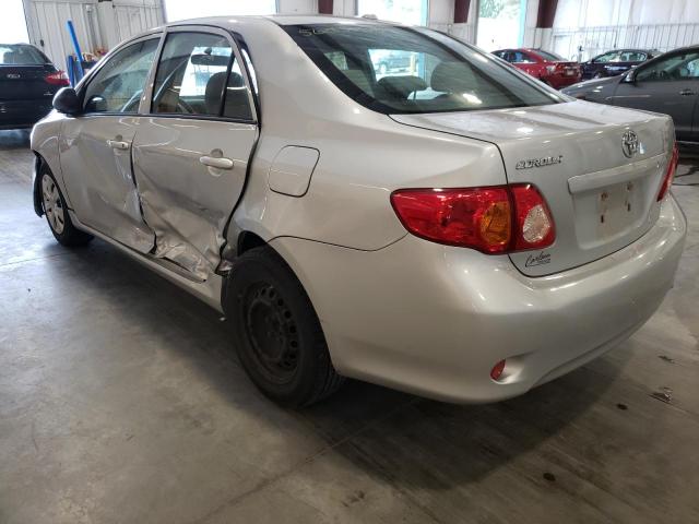 Photo 3 from auction – 2009 TOYOTA COROLLA BA with VIN JTDBL40E999069846