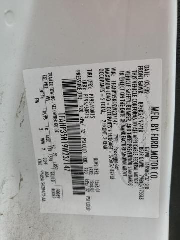 Photo 10 from auction – 2009 FORD FOCUS SE with VIN 1FAHP35N19W237147